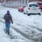 Bürgersteig Schnee